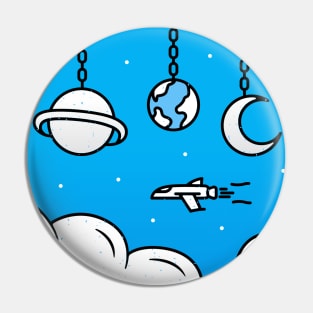 Doodle Space 3 Pin