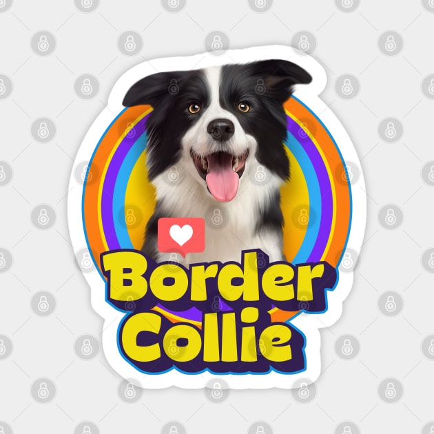 Border Collie Magnet by Puppy & cute