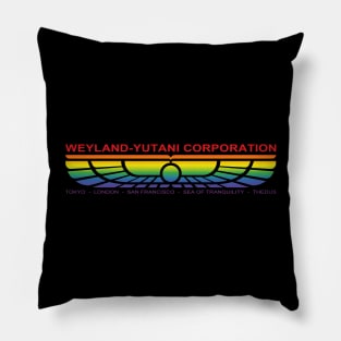 Weyland-Yutani Corp Emblem (rainbow effect) Pillow