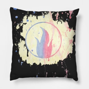 Watercolor Pyro logo Pillow
