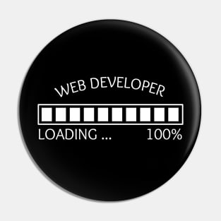 Web Developer Loading 100 % Collection Pin