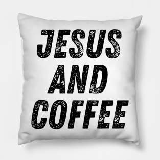 Jesus and Coffee Pillow