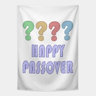 Four Questions Happy Passover Tapestry