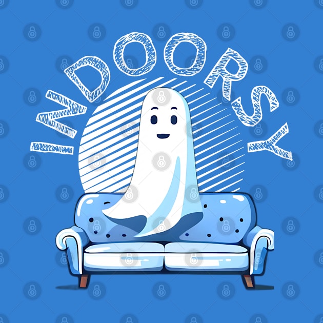 Indoorsy- A cut loner ghost by alcoshirts