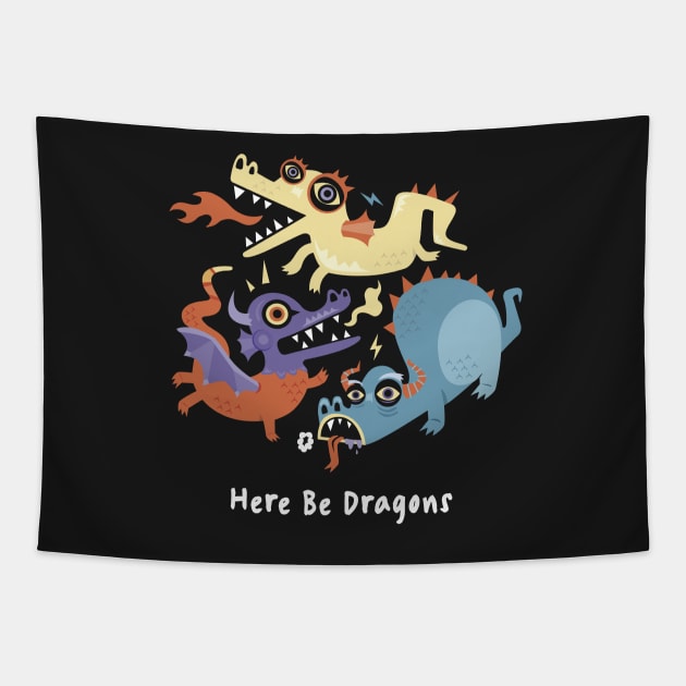 Here be Dragons - Programming Tapestry by blushingcrow