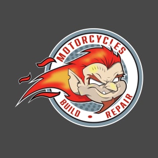 demon motorcycle logo T-Shirt