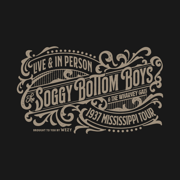 The Soggy Bottom Boys Live (Tan Print) - O Brother Where Art Thou - T-Shirt