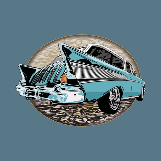 Blue 57 Chevrolet Nomad by ZoeysGarage