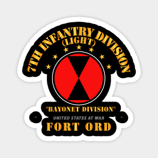 7th Infantry Division - Ft Ord Magnet