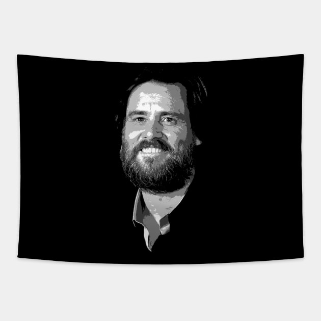 Jim Carrey - Smile Tapestry by TheMarineBiologist