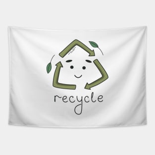 Recycle symbol Tapestry