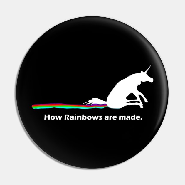 How Rainbows Are Made Unicorn Pin by Zimmier