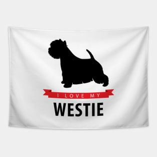 I Love My Westie Tapestry