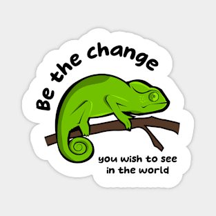 Funny chameleon Sticker Design Magnet