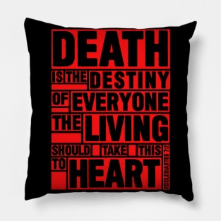 Ecclesiastes 7:2 Destiny Pillow