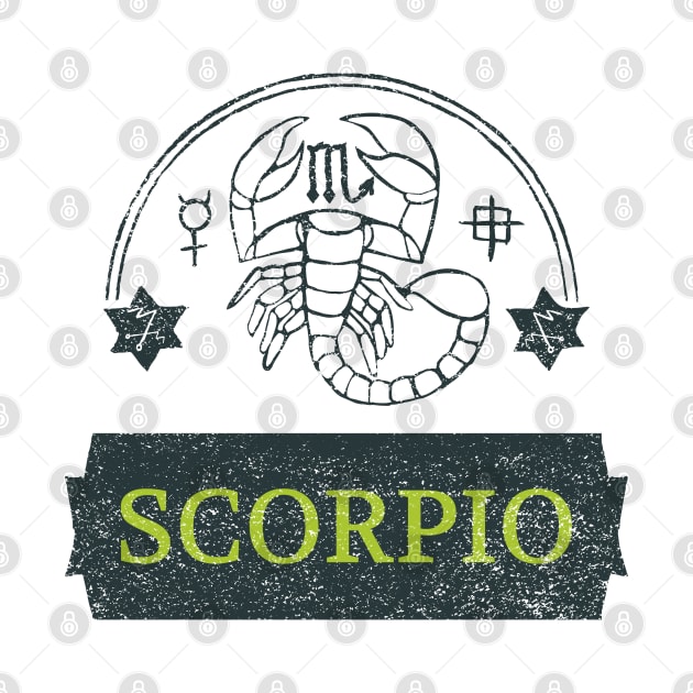 Scorpio Zodiac Sign by Creativity Apparel