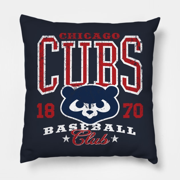 Chicago Cubs Pillow by MindsparkCreative