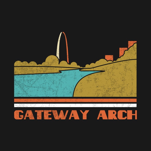 Gateway Arch Shirt US National Park Gift Gateway Arch National Park Tee Outdoor Adventure Tshirt Camping Lover by NickDezArts