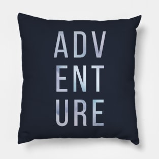 Adventure Typo Pillow