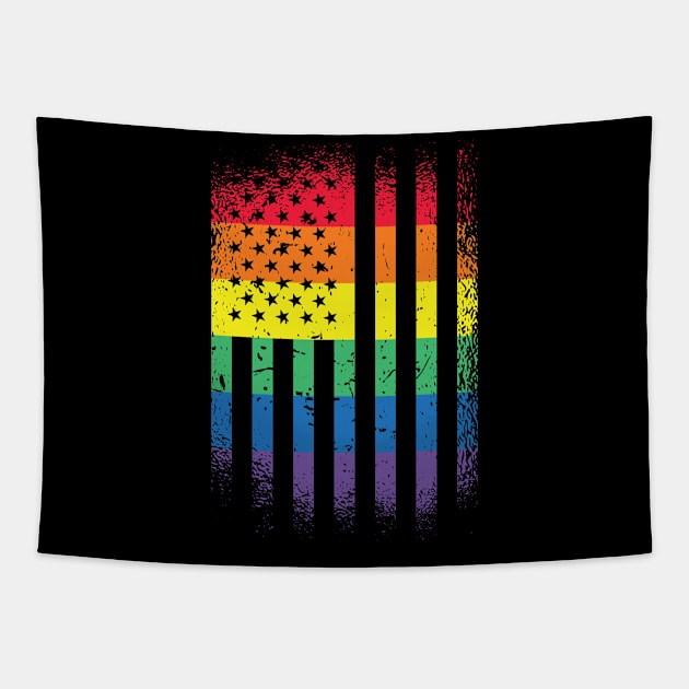 Usa LGBTQ Pride Tapestry by MajorCompany