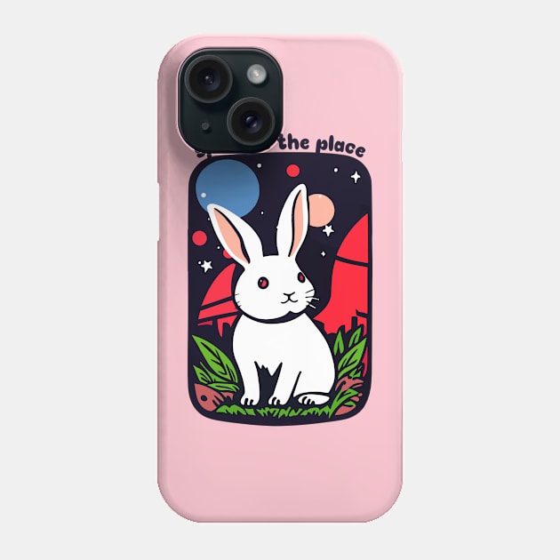 Space Bunny Phone Case by jederanders