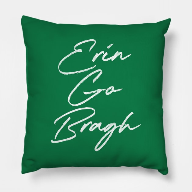 Erin Go Bragh / Retro Irish Design Pillow by feck!