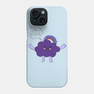 Now, Im Complete Cloud and Rainbow Sketch Phone Case