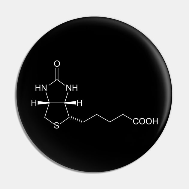 Vitamin B7 Biotin C10H16N2O3S Pin by Zeeph