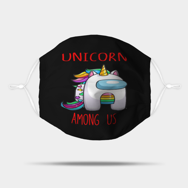 unicorn among us unicorn mask teepublic