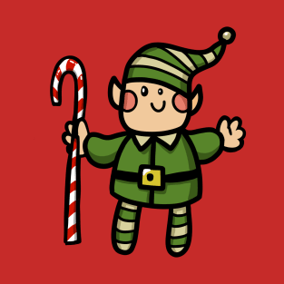 Elf Christmas helper with candy T-Shirt