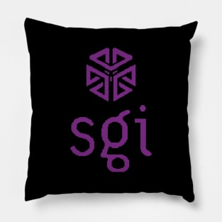 SGI - pixel - indigo Pillow