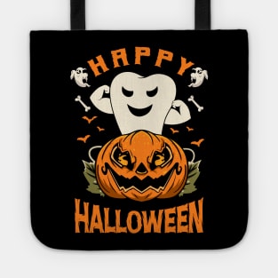 Dental Spooky Happy Halloween Dentist Tote