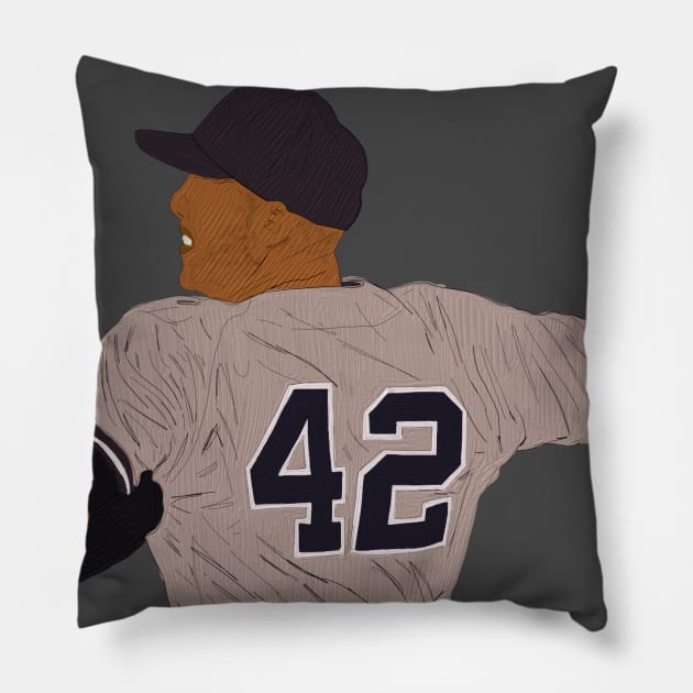 Mariano Rivera Pillow by Ferrajito