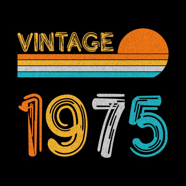 Vintage 1975 Happy 48th Birthday Retro by myreed