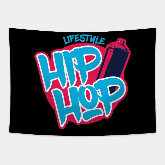 Hip-hop lifestyle rap rapper old school hip hop Tapestry by OfCA Design