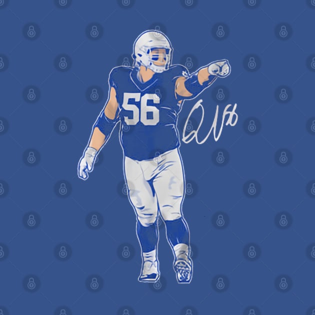 Quenton Nelson Superstar Pose by stevenmsparks