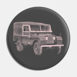 LAND ROVER ENGRAVED STYLE Pin