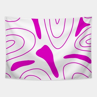 purple pink white abstract pattern design Tapestry