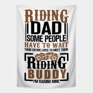 Motorcycle Dad Tapestry