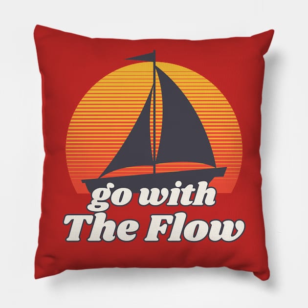 Go with the Flow Pillow by MrDrajan