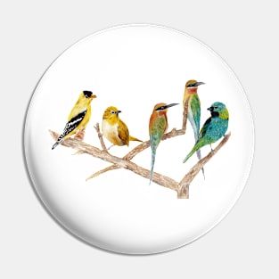 Birds in branches Pin