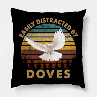 Aerial Elegance Radiant Doves Shirt Pillow