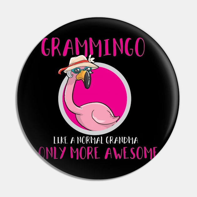 Grandma Flamingo Mother's Day Pin by KAWAIITEE