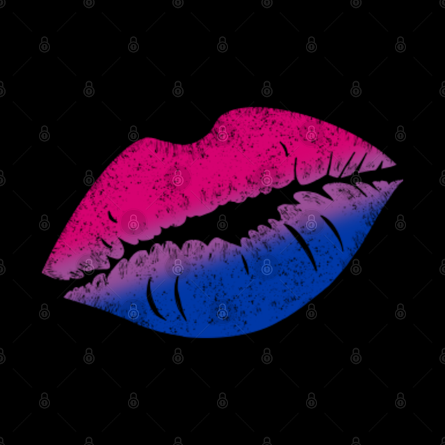 Bisexual Pride Flag Kissing Lips Bisexual Pride Tapestry Teepublic