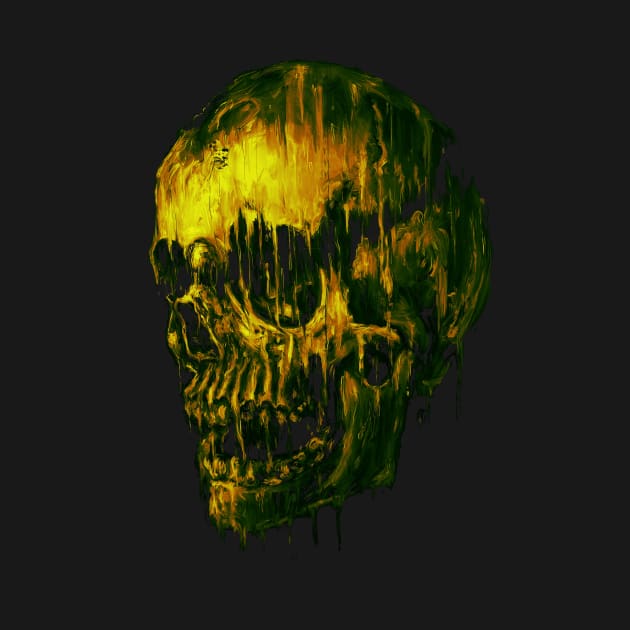 Melting Skull by nicebleed