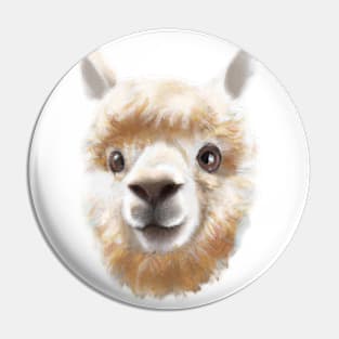 Cute Alpaca Drawing Pin