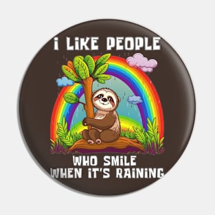 Happy Sloth Pin