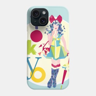 Geometric Tokyo Girl Phone Case