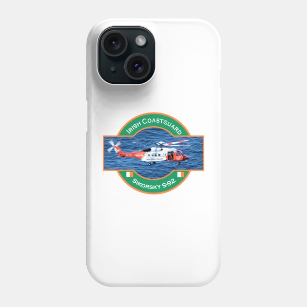 Irish Coastguard search and rescue Helicopter, Phone Case by AJ techDesigns