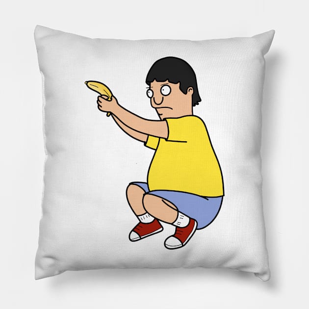 Banana Assassin Pillow by ivpeople